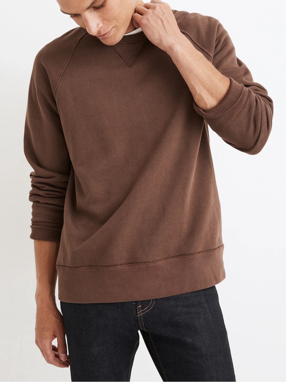 Madewell Garment-Dyed Crewneck Sweatshirt